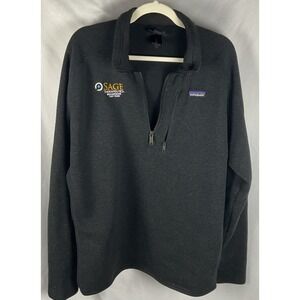 Patagonia Better Sweater Mens XL Black 1/4 Zip Fleece Pullover Outdoor Jacket
